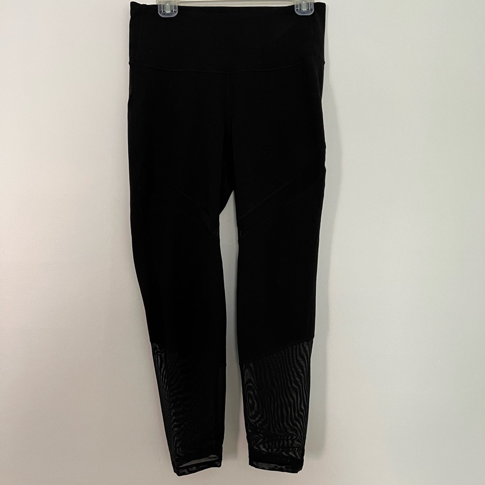 Old Navy Active Legging - Black/Black Mesh